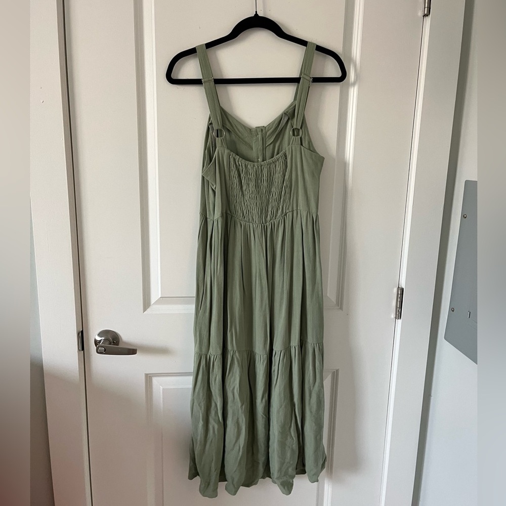 Polagram Green Midi Overall Dress - Picture 2 of 4